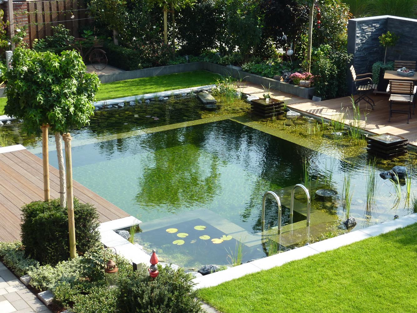 Schwimmteich Naturgarten Pool