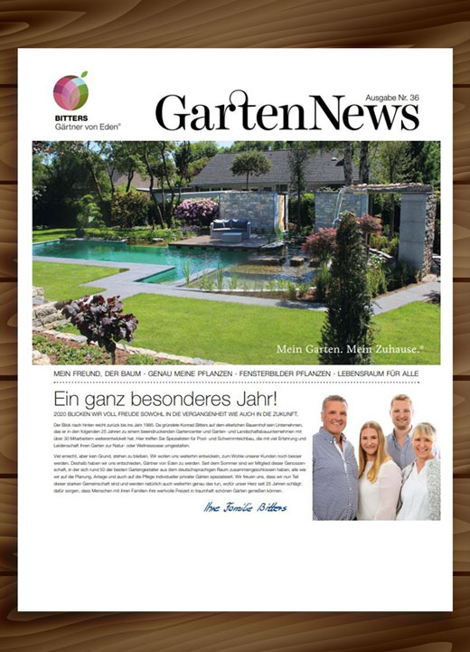 Aktuelle Ausgabe der GartenNews Zeitung